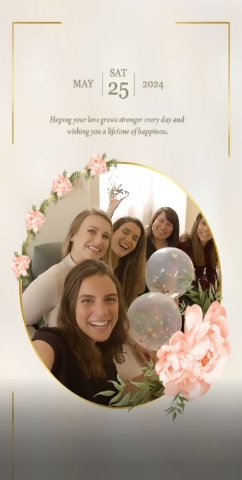 웨딩 축하 영상편지